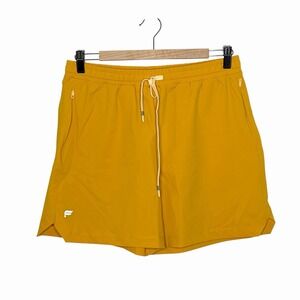 Fabletics One Short 5" Golden Ray Mens Size M Athletic Performance Tech Running